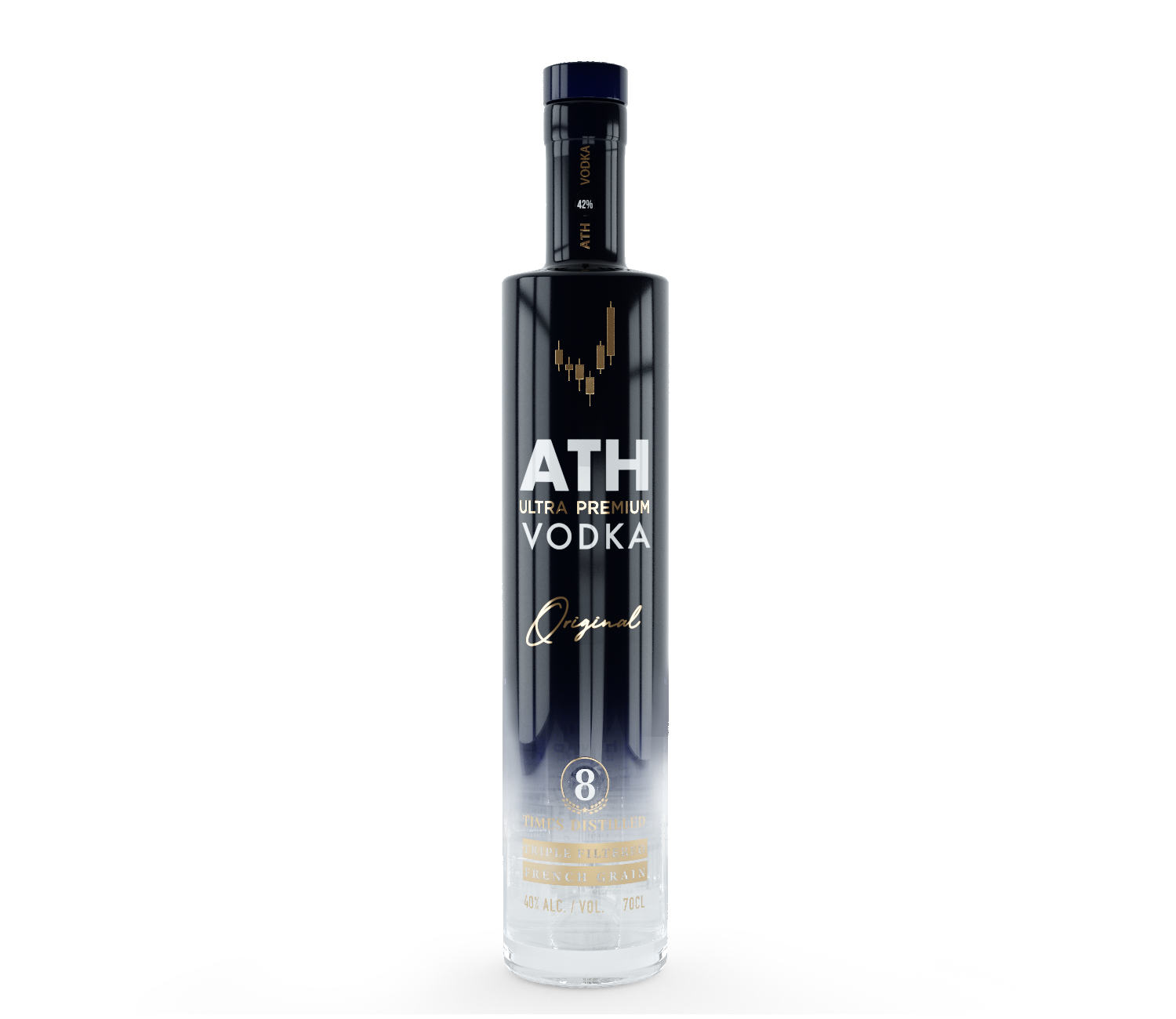 ATH Vodka is handcrafted and produced with the utmost care to ensure it meets the highest standards. We source the best quality French grain to create a truly exceptional ultra premium vodka with the smoothest finish.