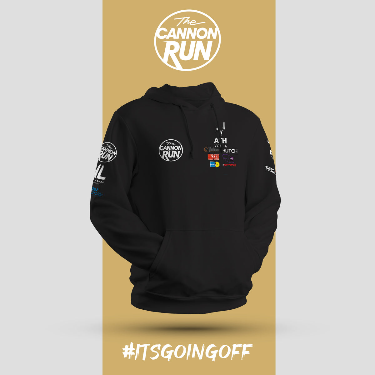 Motorsport Hoodie Black Adults