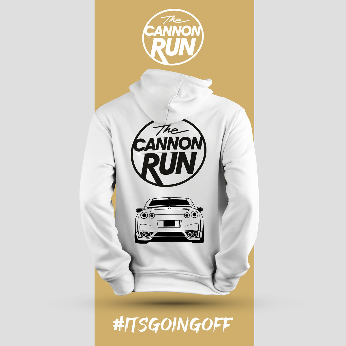The Cannon Run GTR Hoodie White