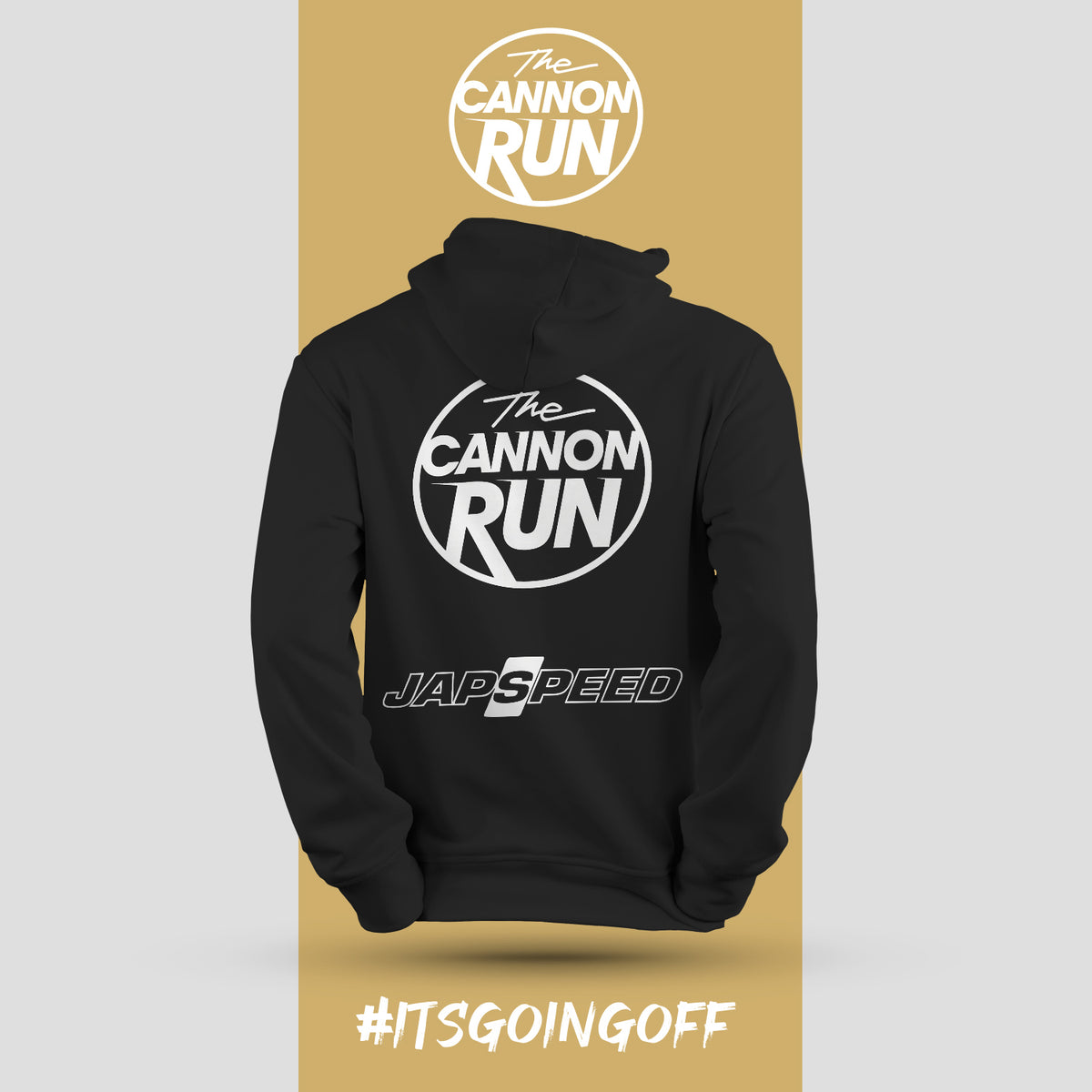 The Cannon Run Japspeed Hoodie Black