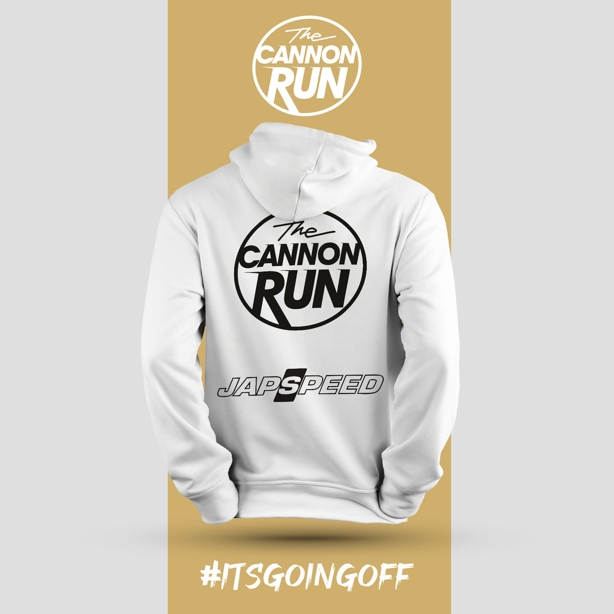 The Cannon Run Japspeed Hoodie White
