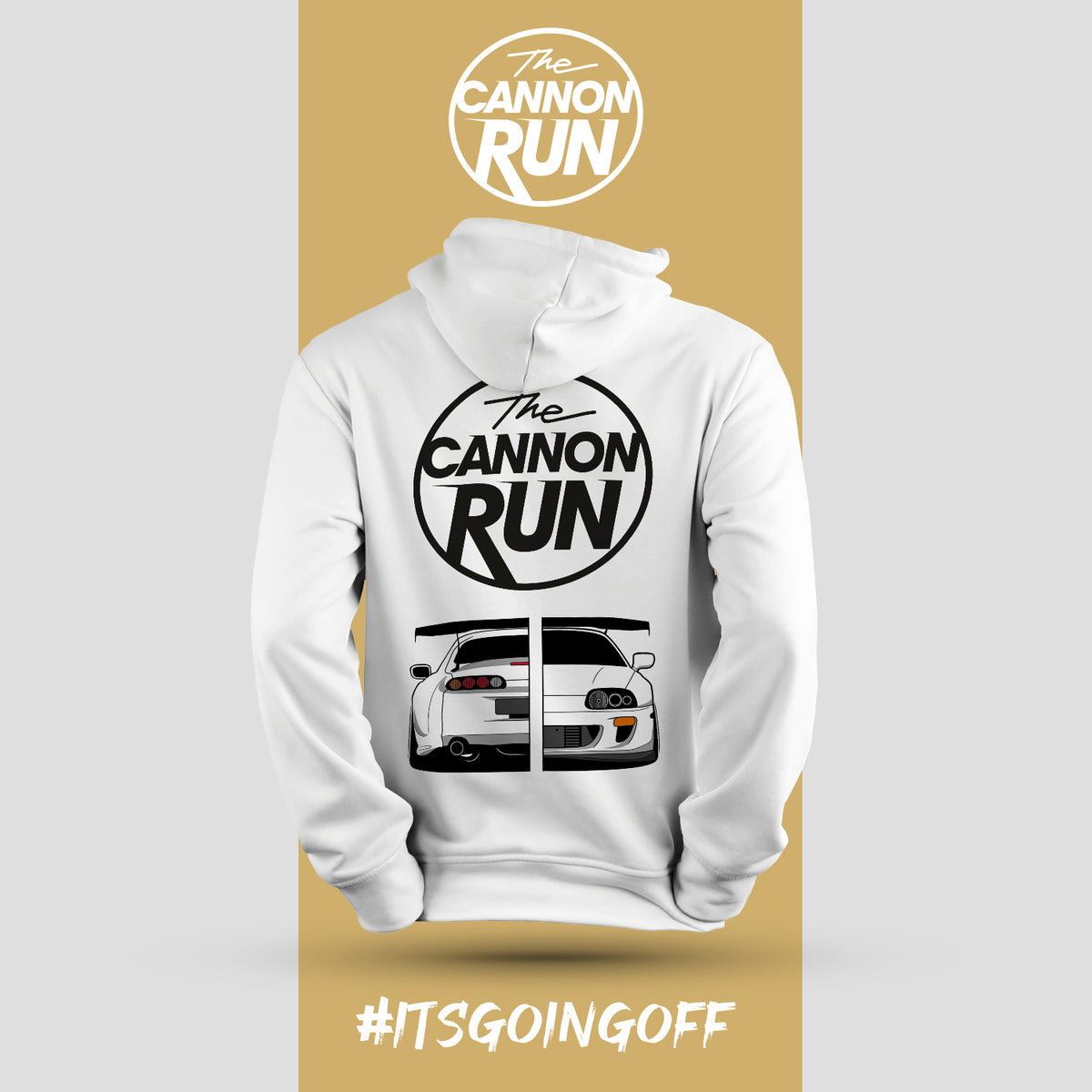 The Cannon Run Supra Hoodie White