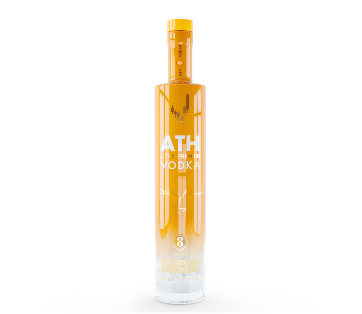 ATH Vodka is handcrafted and produced with the utmost care to ensure it meets the highest standards. We source the best quality French grain to create a truly exceptional ultra premium vodka with the smoothest finish.
